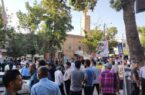تجمع مردم در اعتراض به خشک شدن دریاچه ارومیه