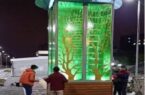 نصب نخستین درخت مصنوعی در تبریز