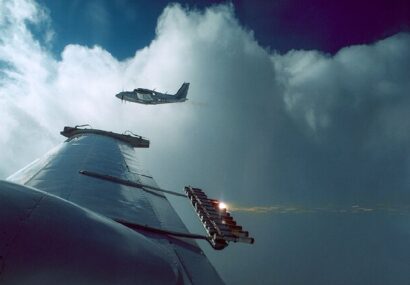 پرواز هواپیمای بارورسازی ابرها بر فراز حوضه آبریز دریاچه ارومیه