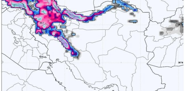 ورود سامانه بارشی جدید به کشور از دوشنبه؛ موج برف و باران در ۱۵ استان ورود سامانه بارشی جدید به کشور از دوشنبه؛ موج برف و باران در ۱۵ استان