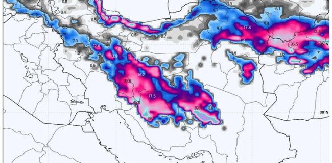 ورود سامانه بارشی جدید به کشور از سهشنبه ورود سامانه بارشی جدید به کشور از سهشنبه