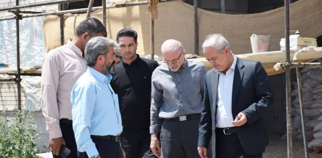 بازدید بخشدار خسروشاه از روند تکمیل مرکز جامع سلامت روستای آخولا