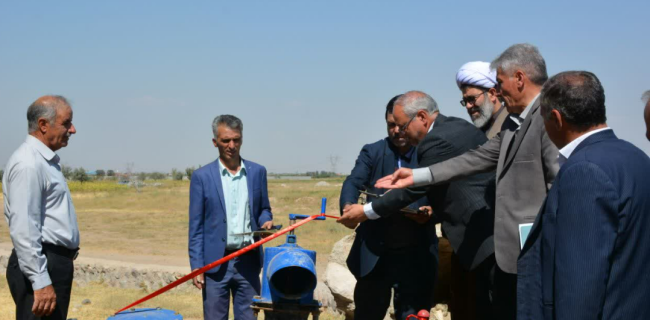 بهره‌برداری از طرح بزرگ انتقال و آبیاری تحت‌فشار در دشت خسروشاه